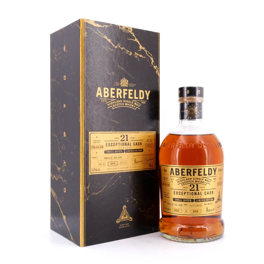 Aberfeldy 21 Jahre Exceptional Pauillac Redwine Cask 0,70 Liter/ 53.9% vol Produktbild