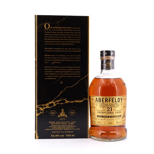 Aberfeldy 21 Jahre Exceptional Pauillac Redwine Cask 0,70 Liter/ 53.9% vol Produktbild