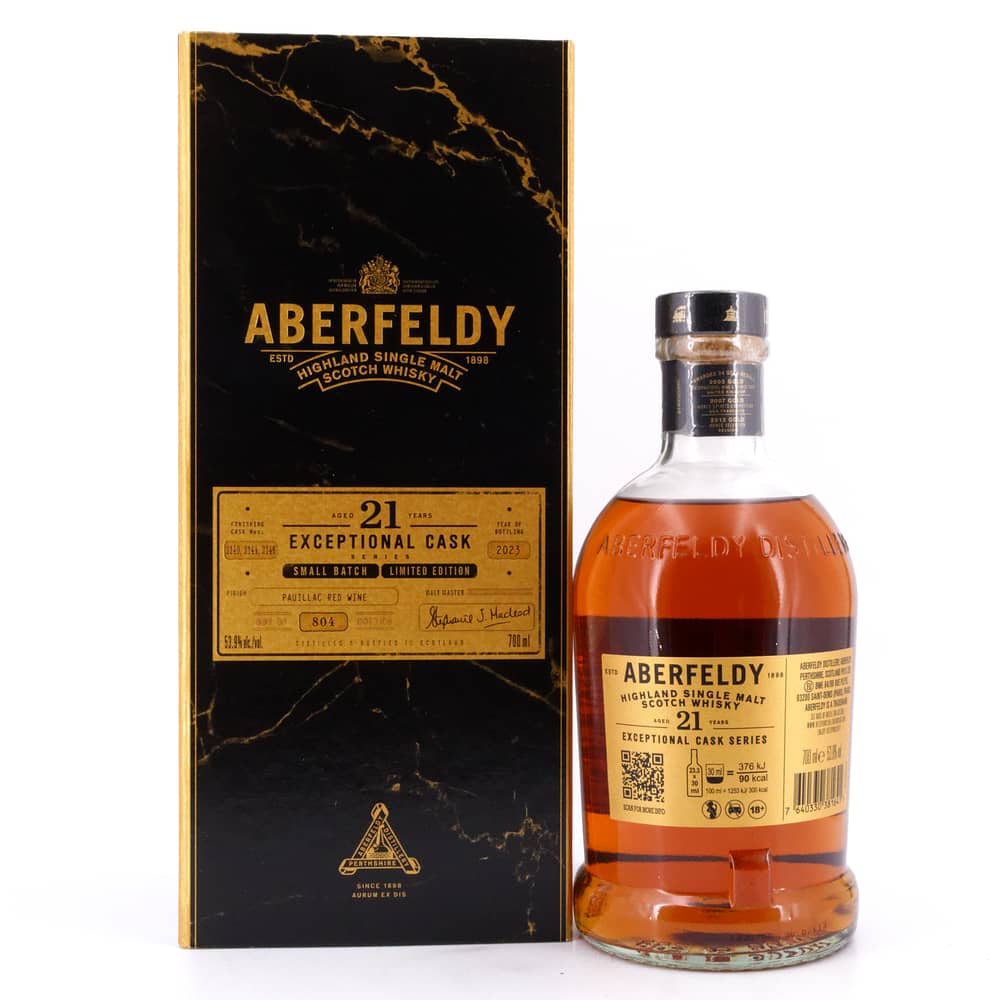 Aberfeldy 21 Jahre Exceptional Pauillac Redwine Cask 0,70 Liter/ 53.9% vol Produktbild