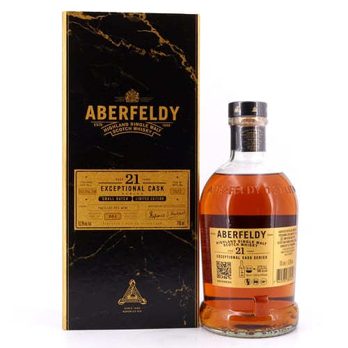 Aberfeldy 21 Jahre Exceptional Pauillac Redwine Cask 0,70 Liter/ 53.9% vol Produktbild