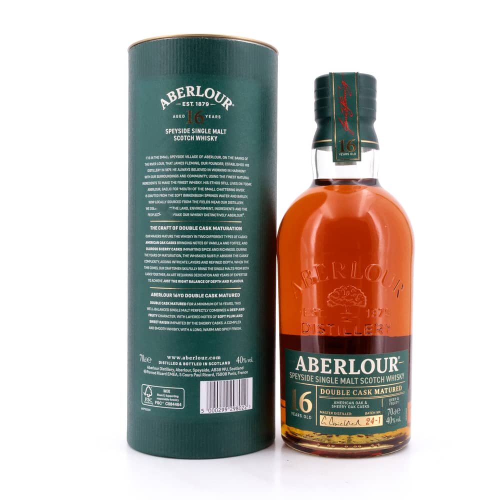 Aberlour 16 Jahre Double Cask Matured Lieferung aktuell verfügbares Batch 0,70 Liter/ 40.0% vol Produktbild
