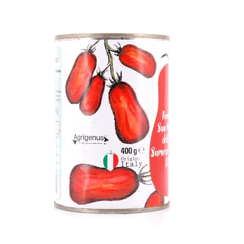 Agrigenus Pomodoro S. Marzano dell`Agro Sarnese-Nocerino D.O.P. ganze geschälte Tomaten im eigenen Saft 400g 260 Gramm Abtropfgewicht Produktbild