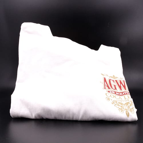 AGWA T-Shirt Farbe weiß mit rot goldenem Aufdruck, Größe L 100% Baumwolle 1 Stück Produktbild