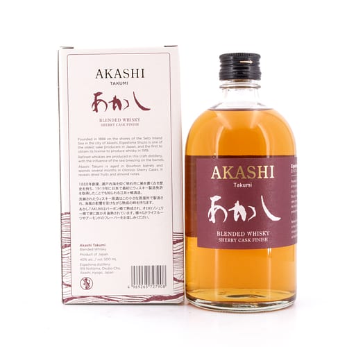 Akashi Takumi Sherry Cask Finish 0,50 Liter/ 40.0% vol Produktbild