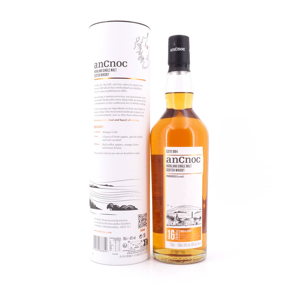 anCnoc 16 Jahre Rich & Sweet 0,70 Liter/ 43.0% vol Produktbild