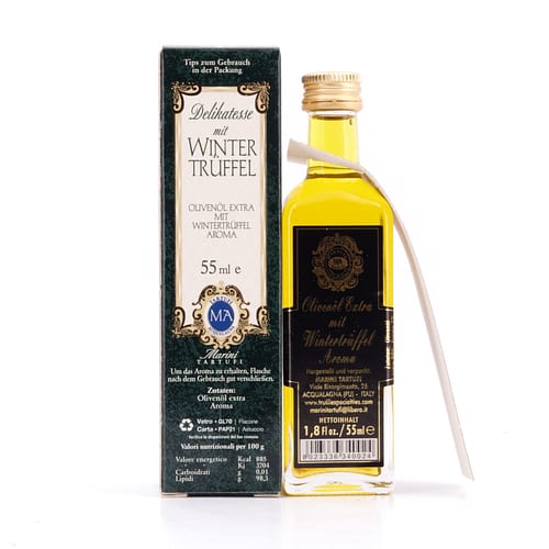 Anfosso Olivenöl mit schwarzem Trüffel Aroma 0,055 Liter Produktbild