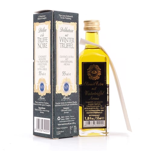 Anfosso Olivenöl mit schwarzem Trüffel Aroma 0,055 Liter Produktbild