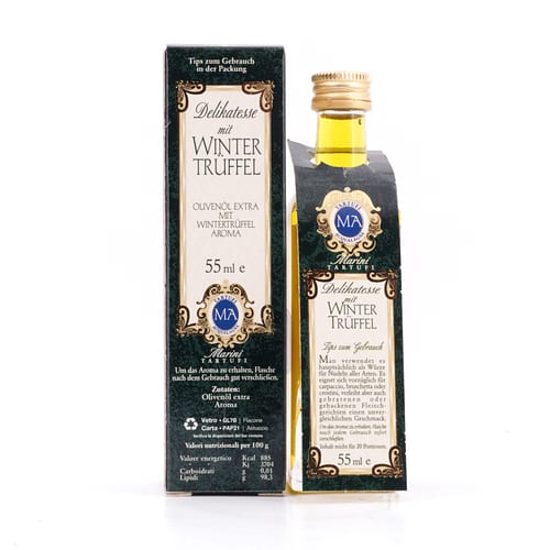 Anfosso Olivenöl mit schwarzem Trüffel Aroma 0,055 Liter Produktbild