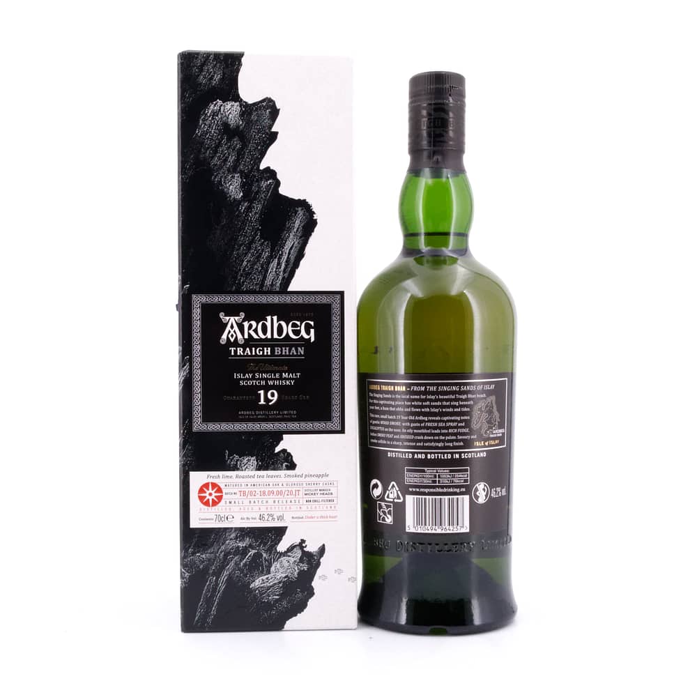 Ardbeg Traigh Bhan 19 Jahre Batch 2 Matured in American Oak & Oloroso Sherry Casks 0,70 Liter/ 46.2% vol Produktbild
