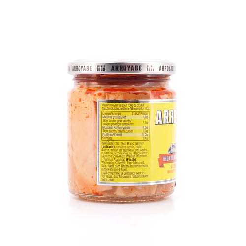 Arroyabe Bonito del Norte in Escabèche Sauce 227g Glas 150 Gramm Abtropfgewicht Produktbild