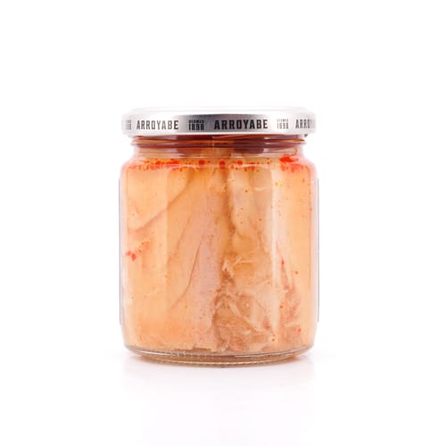 Arroyabe Bonito del Norte in Escabèche Sauce 227g Glas 150 Gramm Abtropfgewicht Produktbild