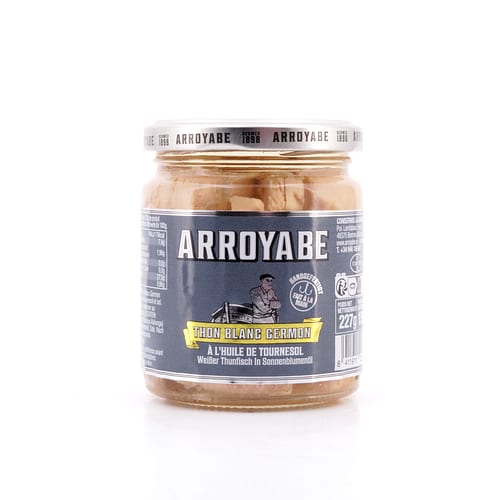 Arroyabe Bonito del Norte in Sonnenblumenöl 227g Glas 150 Gramm Abtropfgewicht Produktbild