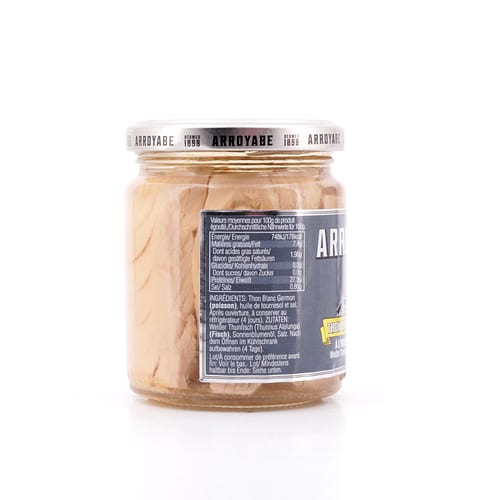 Arroyabe Bonito del Norte in Sonnenblumenöl 227g Glas 150 Gramm Abtropfgewicht Produktbild