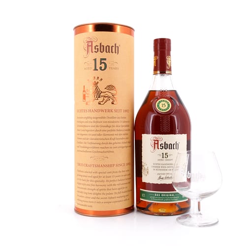 Asbach 15 Jahre mit Asbach Schwenker 0,70 Liter/ 40.0% vol Produktbild