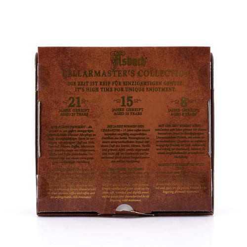 Asbach Cellarmaster’s Collection 3 x 0,2l 8, 15 & 21 Jahre 0,60 Liter/ 38.7% vol Produktbild