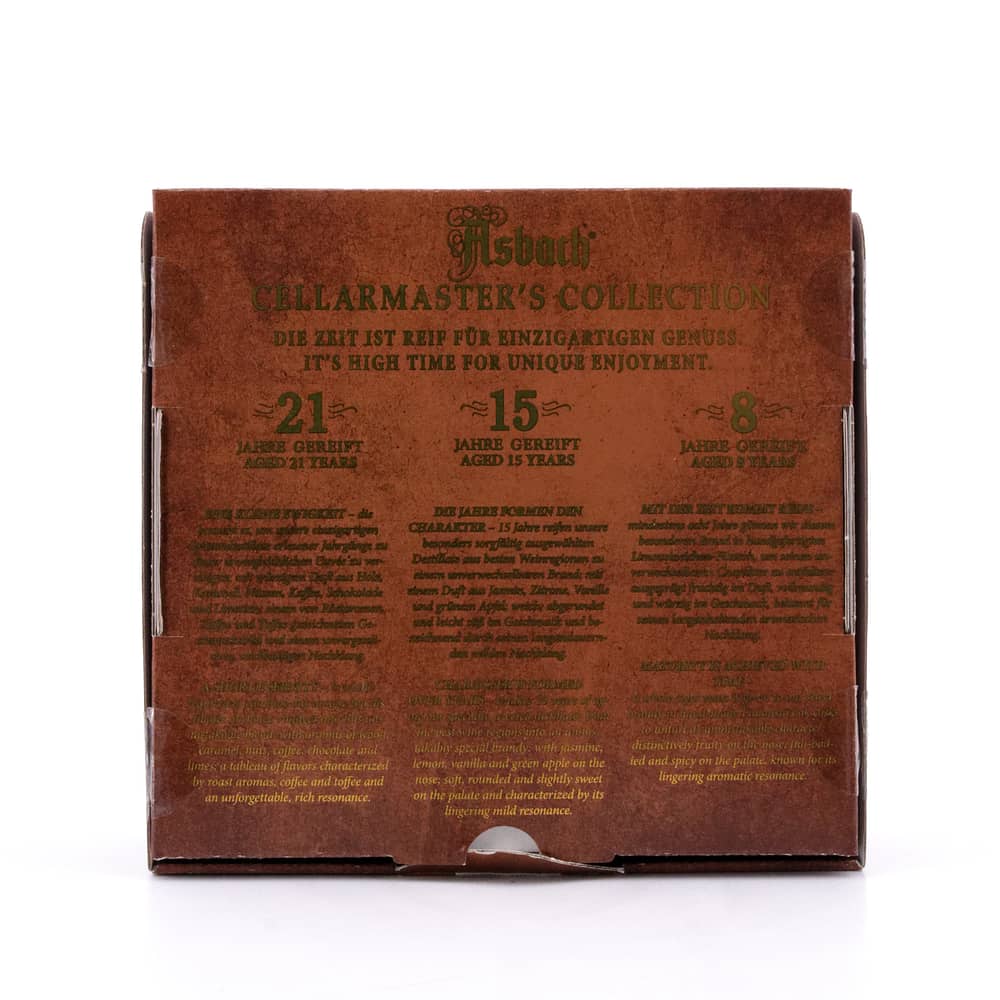 Asbach Cellarmaster’s Collection 3 x 0,2l 8, 15 & 21 Jahre 0,60 Liter/ 38.7% vol Produktbild