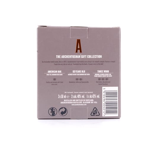 Auchentoshan Collection II  American Oak, 12 Jahre, Three Wood Miniaturen je 0,05l 0,150 Liter/ 41.0% vol Produktbild
