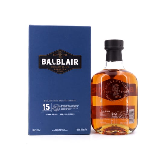 Balblair 15 Jahre 0,70 Liter/ 46.0% vol Produktbild