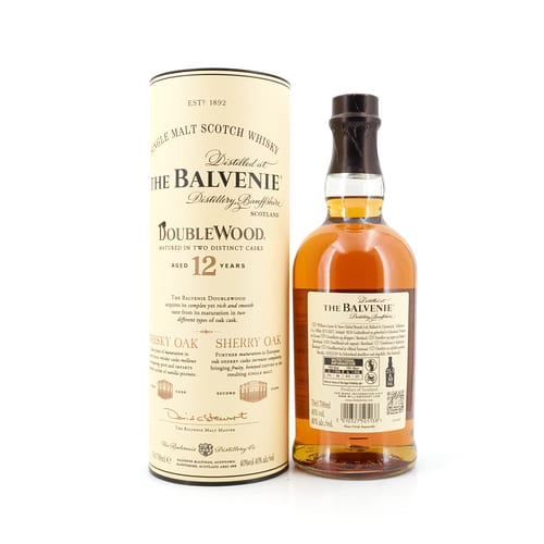 Balvenie 12 Jahre Double Wood Sherry Oak finish 0,70 Liter/ 40.0% vol Produktbild
