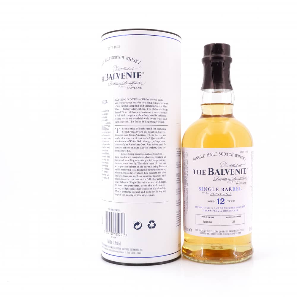 Balvenie 12 Jahre First Fill Single Barrel 0,70 Liter/ 47.8% vol Produktbild