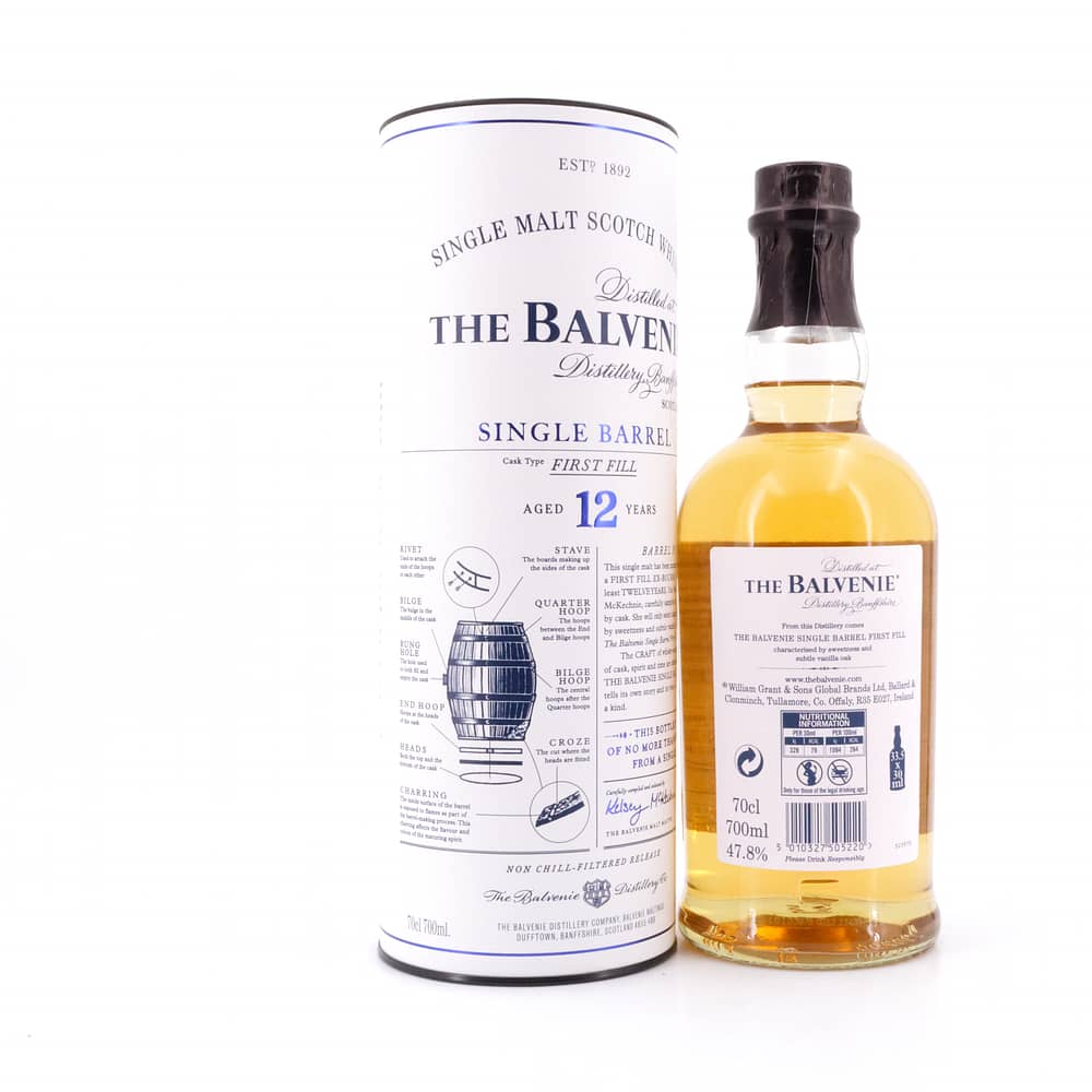 Balvenie 12 Jahre First Fill Single Barrel 0,70 Liter/ 47.8% vol Produktbild