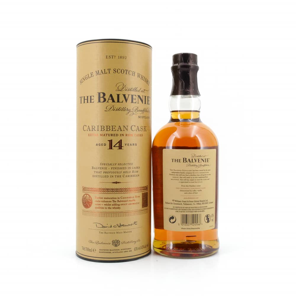 Balvenie 14 Jahre Caribbean Cask 0,70 Liter/ 43.0% vol Produktbild