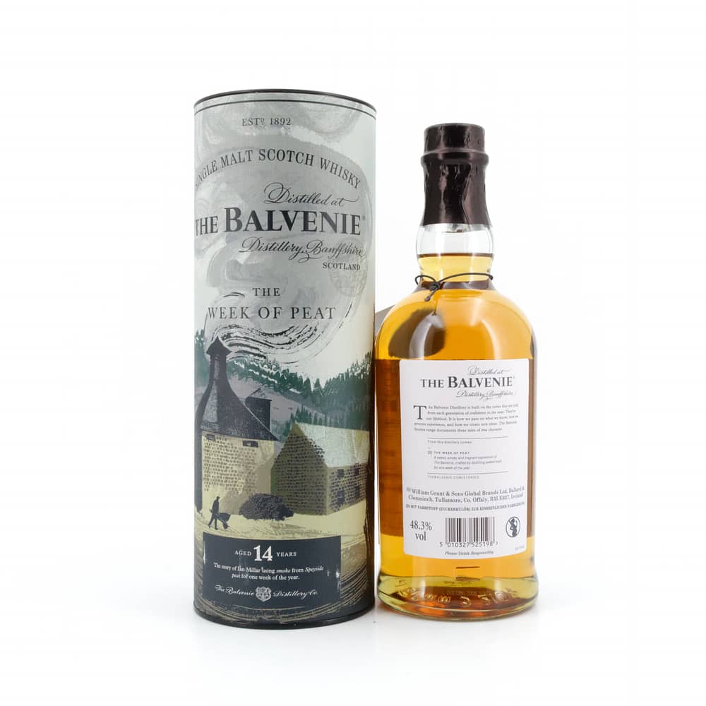 Balvenie 14 Jahre The Week of Peat 0,70 Liter/ 48.3% vol Produktbild