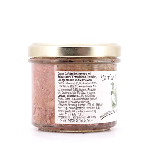 Beauharnais-CARLANT Ententerrine mit Pistazien & Orangenschale 90 Gramm Produktbild
