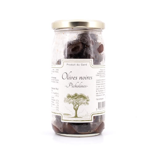 Beauharnais-CARLANT Olives noires -Picholines- Schwarze Oliven 200 Gramm Abtropfgewicht Produktbild