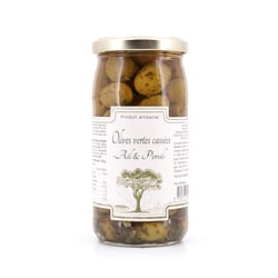 Beauharnais-CARLANT Olives vertes cassées -Ail & Persil- Zerbrochene grüne Oliven mit Knoblauch und Petersilie 350g Produktbild