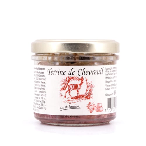 Beauharnais-CARLANT Rehterrine mit St Emilion Rotwein 90 Gramm Produktbild