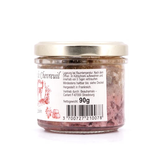 Beauharnais-CARLANT Rehterrine mit St Emilion Rotwein 90 Gramm Produktbild