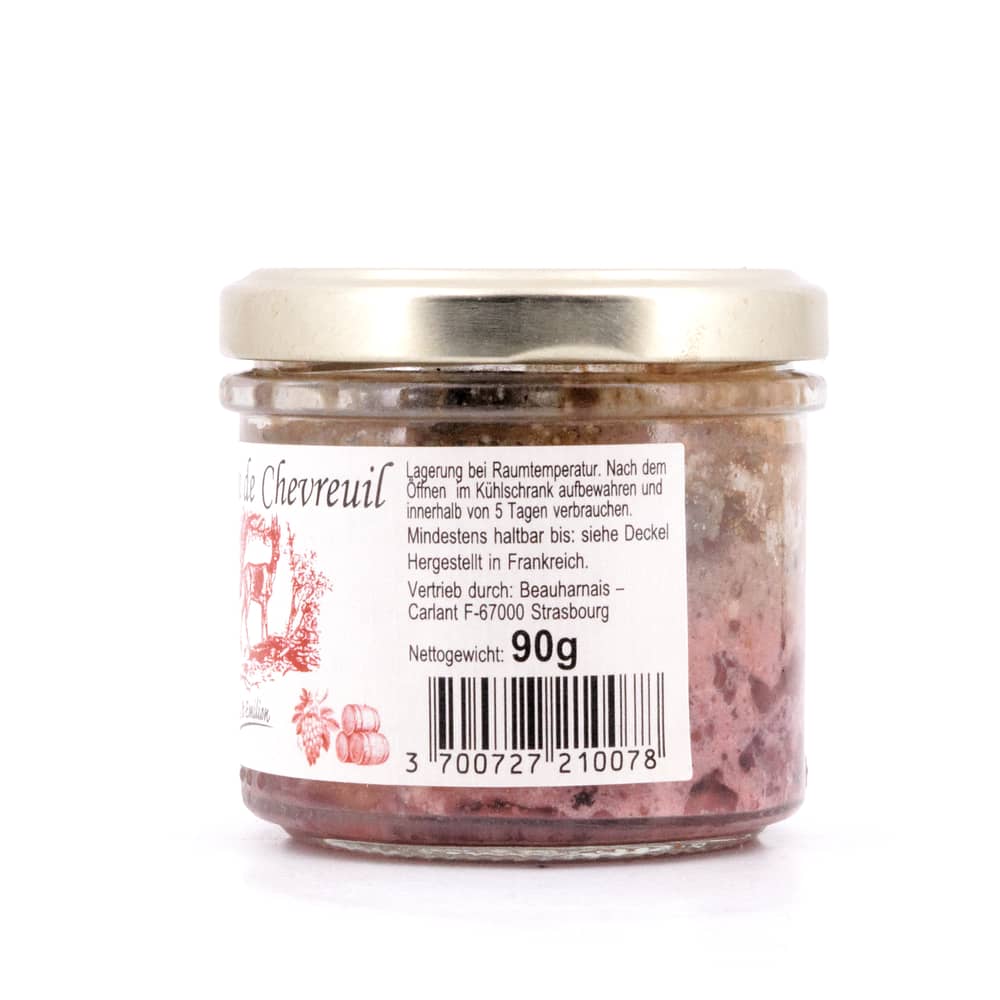 Beauharnais-CARLANT Rehterrine mit St Emilion Rotwein 90 Gramm Produktbild