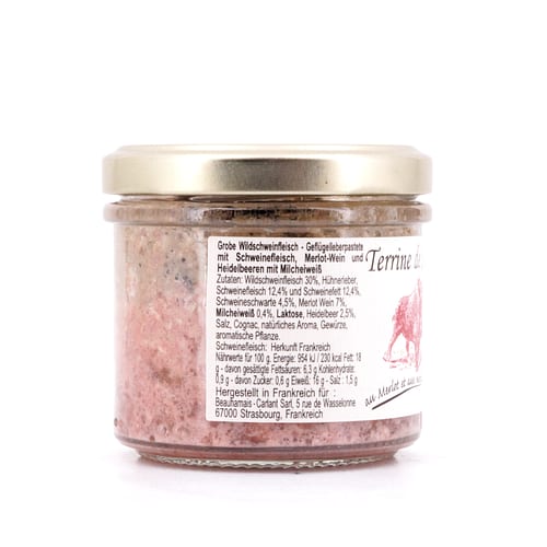Beauharnais-CARLANT Wildschweinterrine mit Merlot und Heidelbeeren 90 Gramm Produktbild