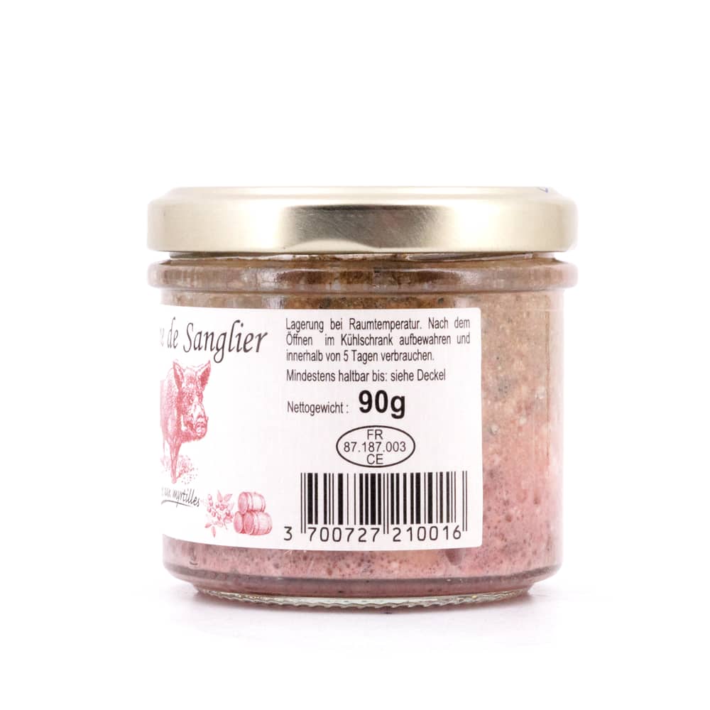 Beauharnais-CARLANT Wildschweinterrine mit Merlot und Heidelbeeren 90 Gramm Produktbild