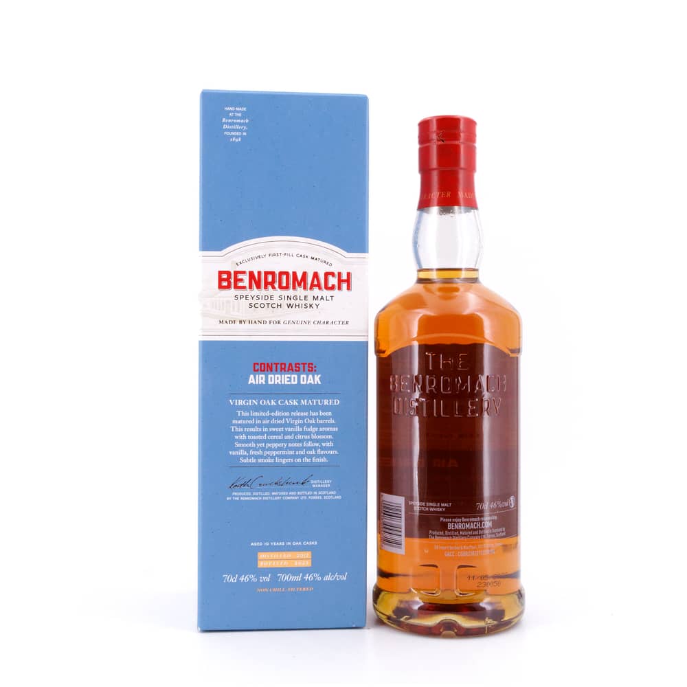 Benromach Contrasts: Air Dried Oak 10 Jahre 0,70 Liter/ 46.0% vol Produktbild