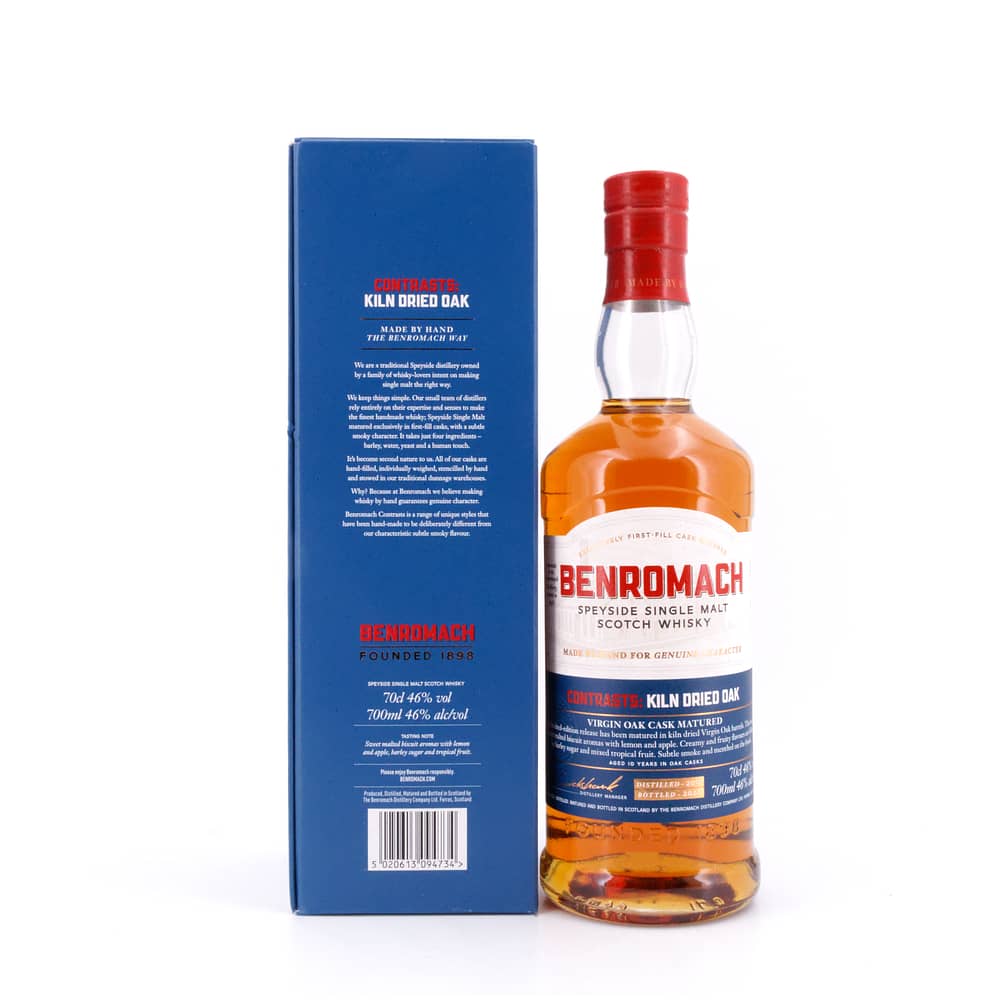 Benromach Contrasts: Kiln Dried Oak 10 Jahre 0,70 Liter/ 46.0% vol Produktbild