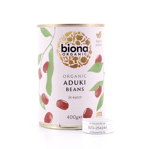 Biona Organic Aduki Beans Aduki-Bohnen in Wasser 230 Gramm Abtropfgewicht Produktbild