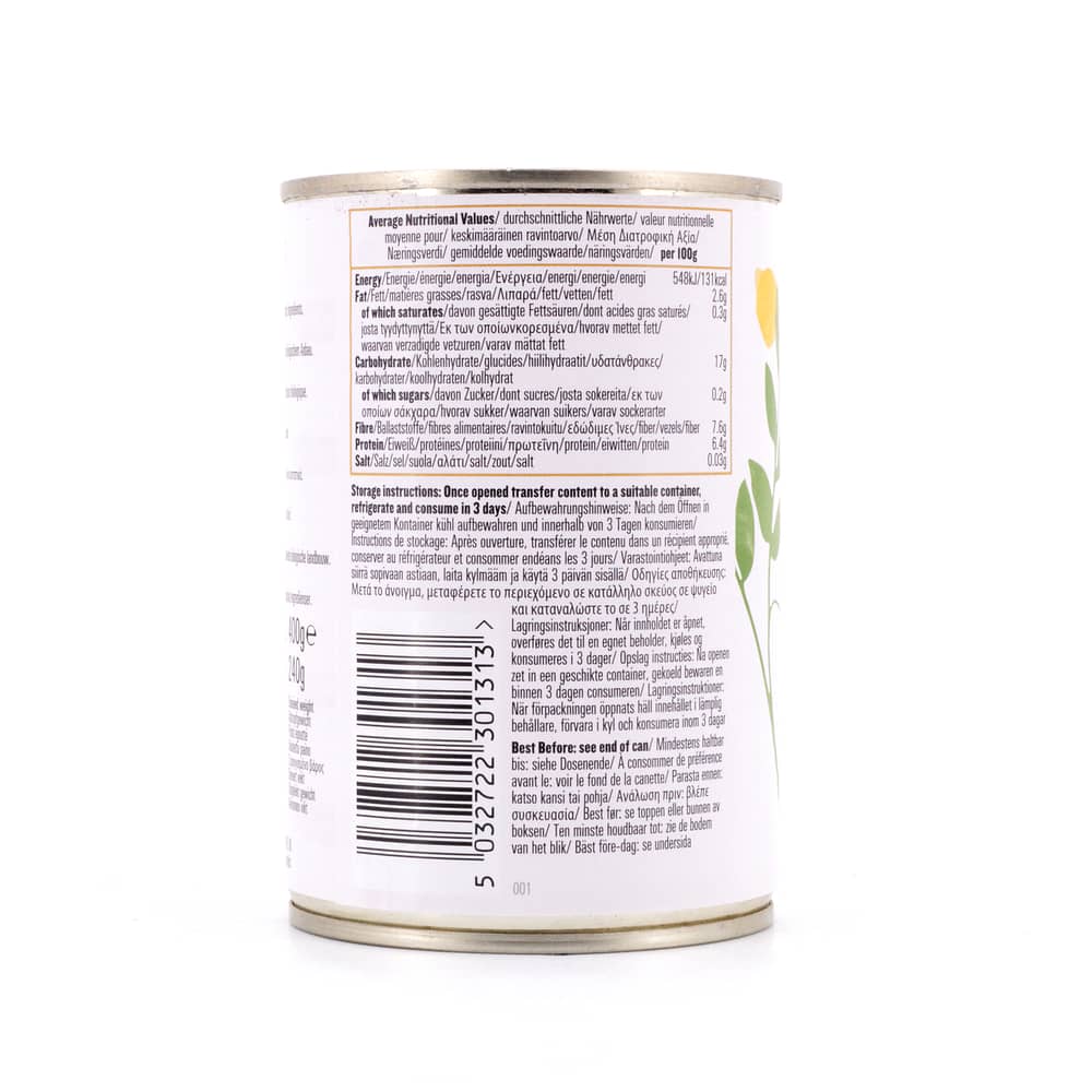 Biona Organic Chickpeans Kichererbsen 240 Gramm Abtropfgewicht Produktbild