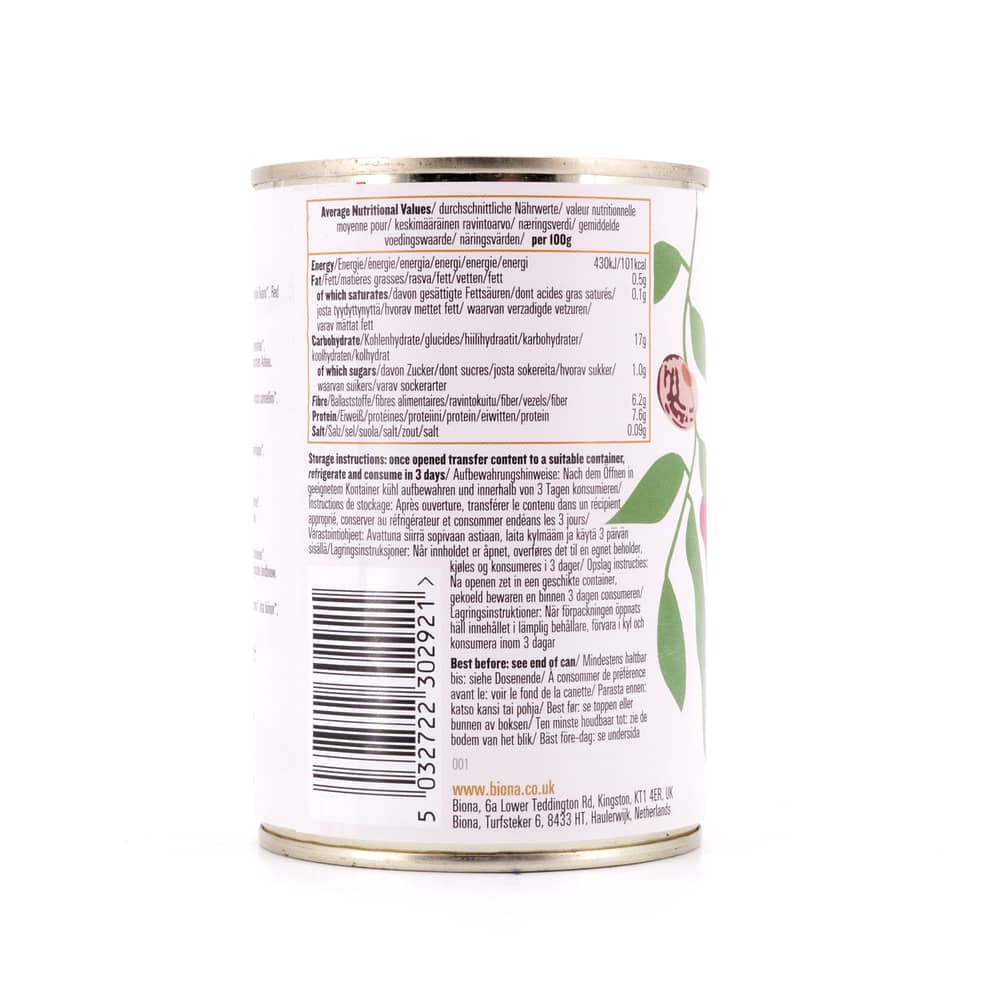 Biona Organic Mixed Beans Gemischte Bohnen 240 Gramm Abtropfgewicht Produktbild