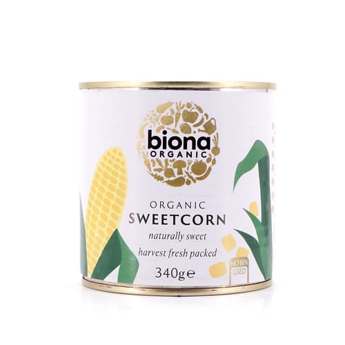 Biona Organic Sweetcorn Zuckermais – von Natur aus süß, erntefrisch verpackt 285 Gramm Abtropfgewicht Produktbild