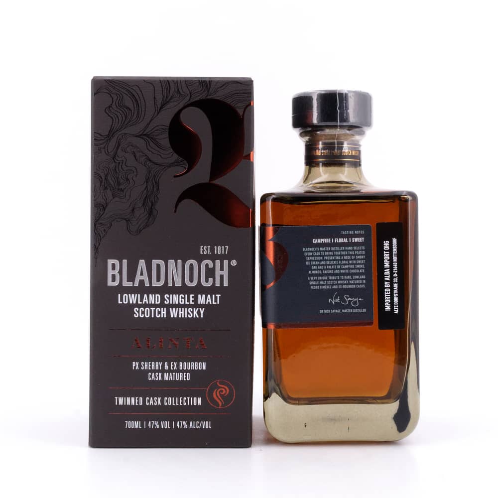 Bladnoch Alinta peated Release PX Sherry & Bourbon 0,70 Liter/ 47.0% vol Produktbild