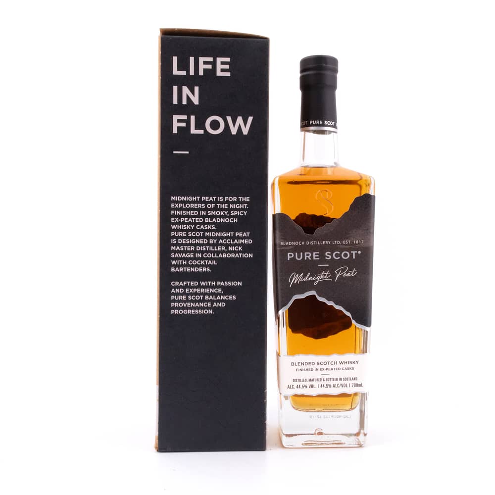 Bladnoch Pure Scot Midnight Peat 0,70 Liter/ 44.5% vol Produktbild