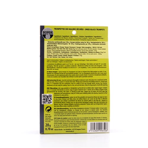 Borde Herbsttrompeten getrocknet 20 Gramm Produktbild