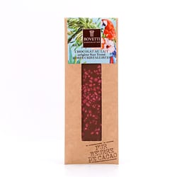 BOVETTI Chocolat Au Lait Roses Cristallisées Milchschokolade mit kandierten Rosenblütenstückchen Produktbild