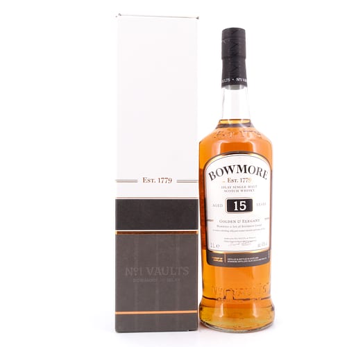 Bowmore 15 Jahre Golden & Elegant Literflasche 1 Liter/ 43.0% vol Produktbild