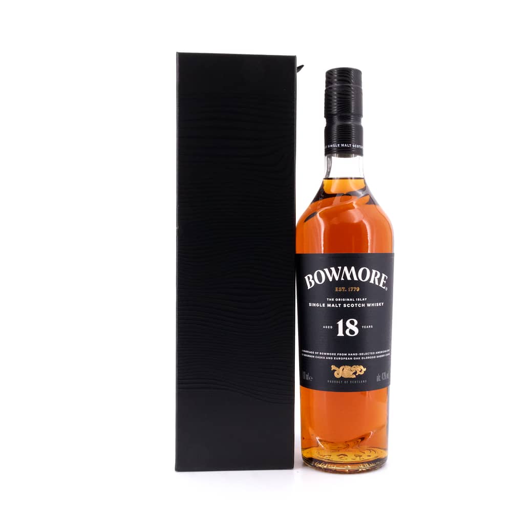 Bowmore 18 Jahre Ex-Bourbon Casks And European Oak Oloroso Sherry Casks 0,70 Liter/ 43.0% vol Produktbild