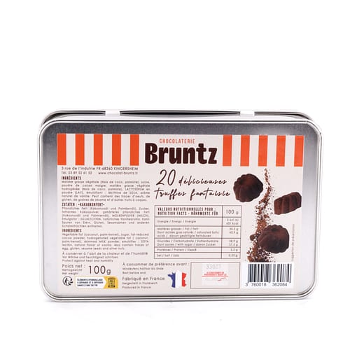 Bruntz Kougelhopfs Kakaokonfekt Schmuck-Metalldose 100 Gramm Produktbild