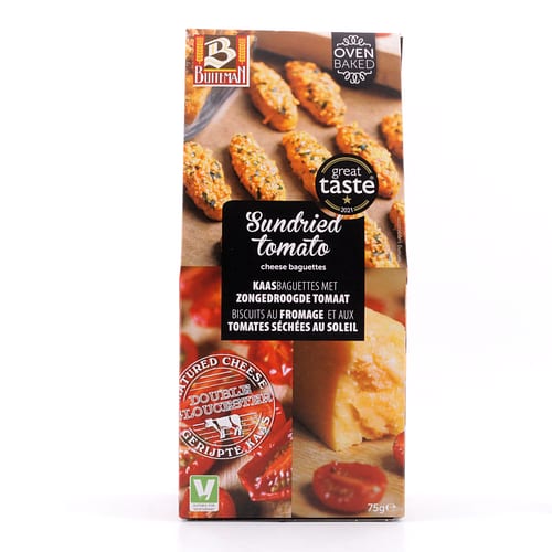 Buiteman Gloucester Käsegebäck mit getrockneten Tomaten 75 Gramm Produktbild