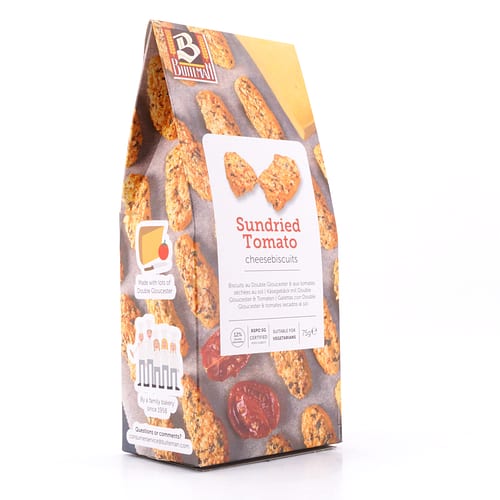 Buiteman Gloucester Käsegebäck mit getrockneten Tomaten 75 Gramm Produktbild